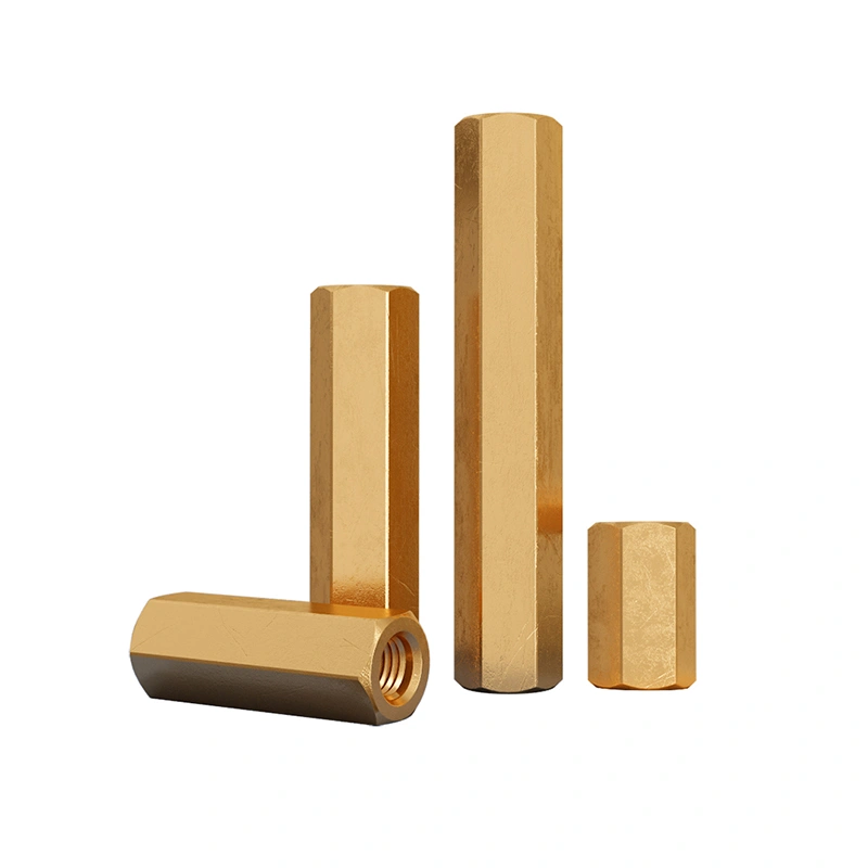 Metric Brass Hex Coupling Nuts DIN 6334 – M2 To M12, Assorted Sizes, 1-10pcs Available, Unbranded Industrial Hardware